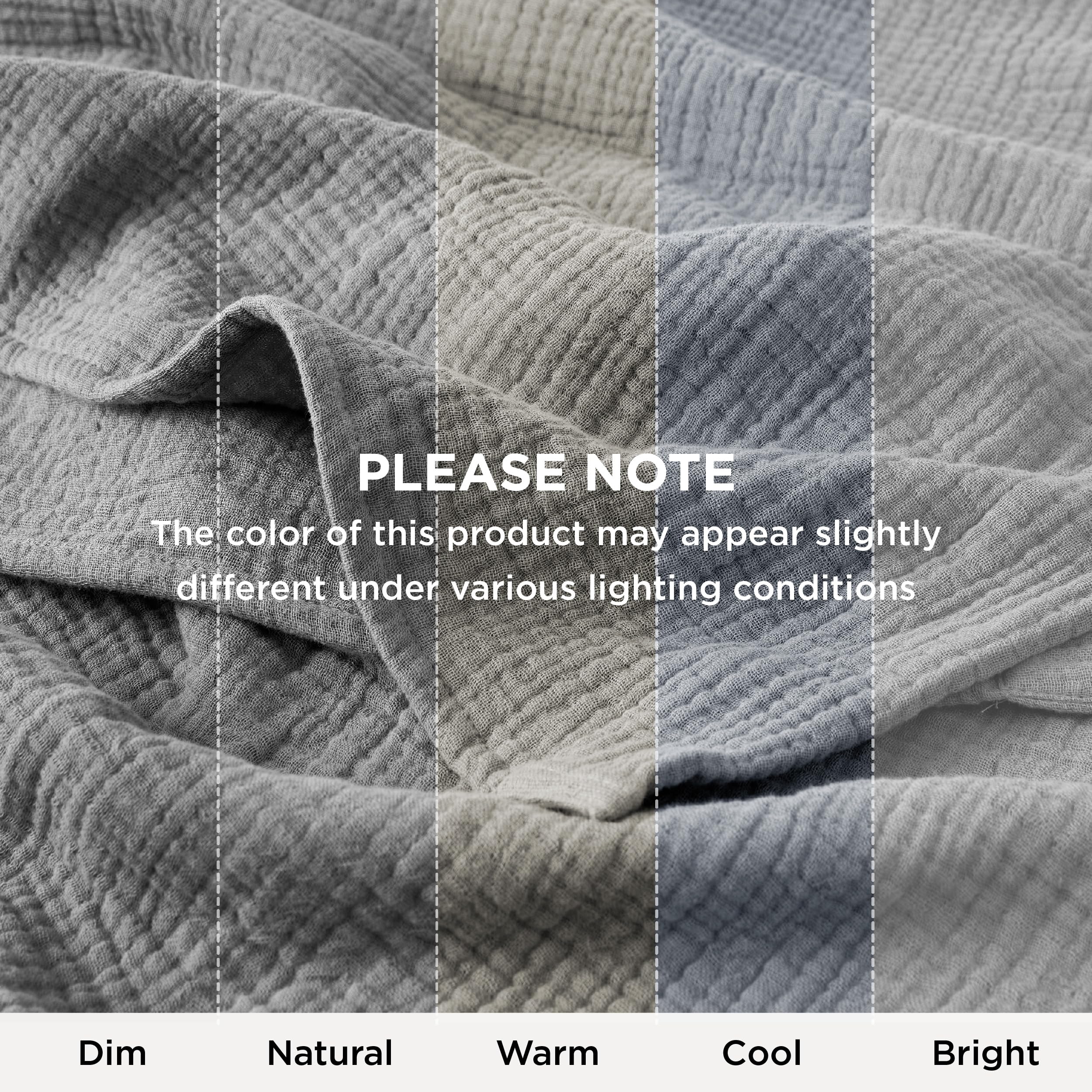 Bedsure care label and stitching close-up showing durable construction and easy care