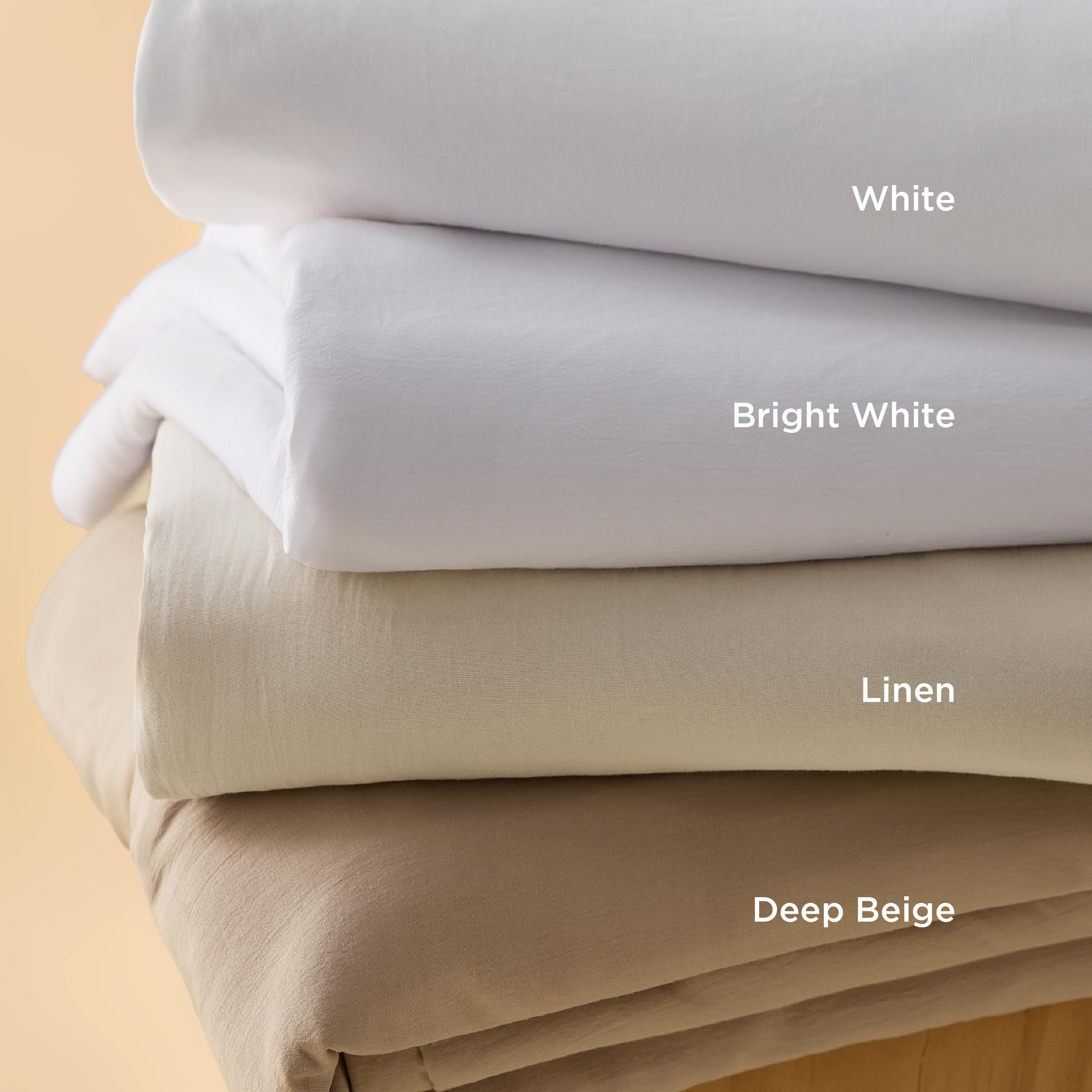 Bedsure in soft nighttime light depicting cozy, breathable sleep environment