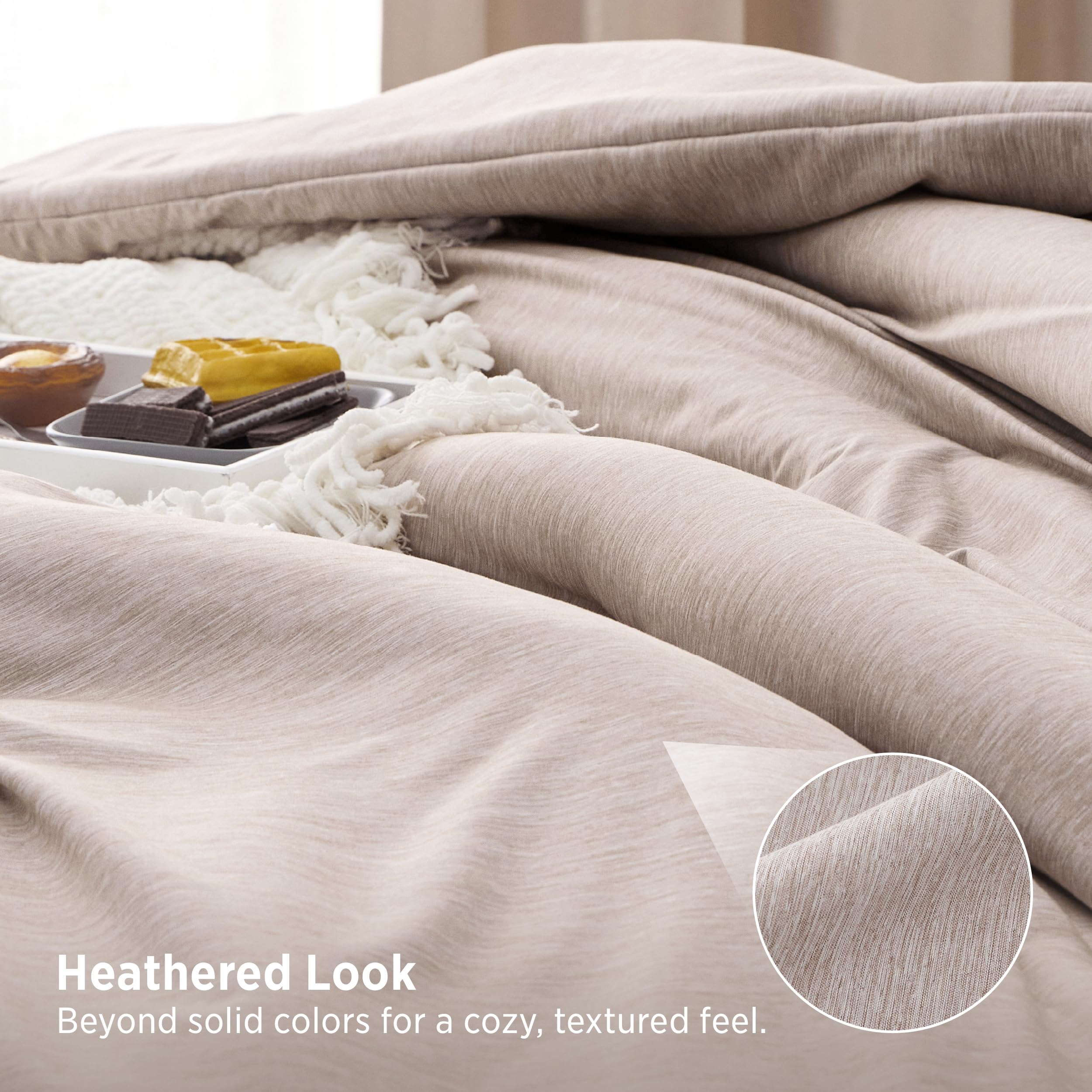 Bedsure corner loop detail illustrating secure attachment for duvet covers