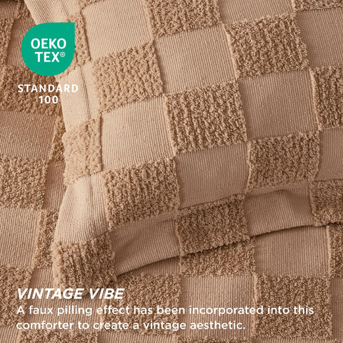Bedsure OEKO-TEX label detail conveying certified safe and durable materials