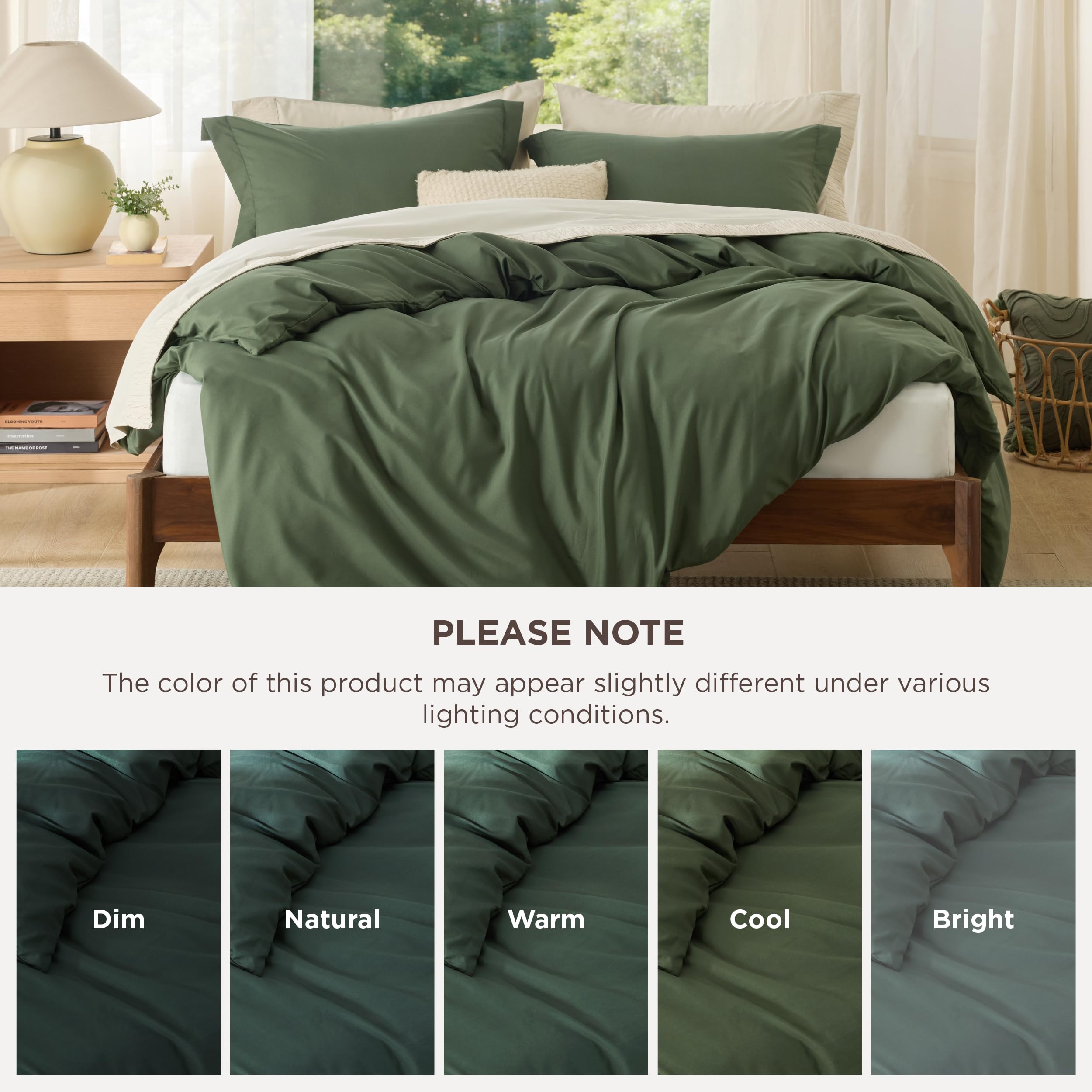 Bedsure two matching pillow shams arranged for coordinated bedroom style
