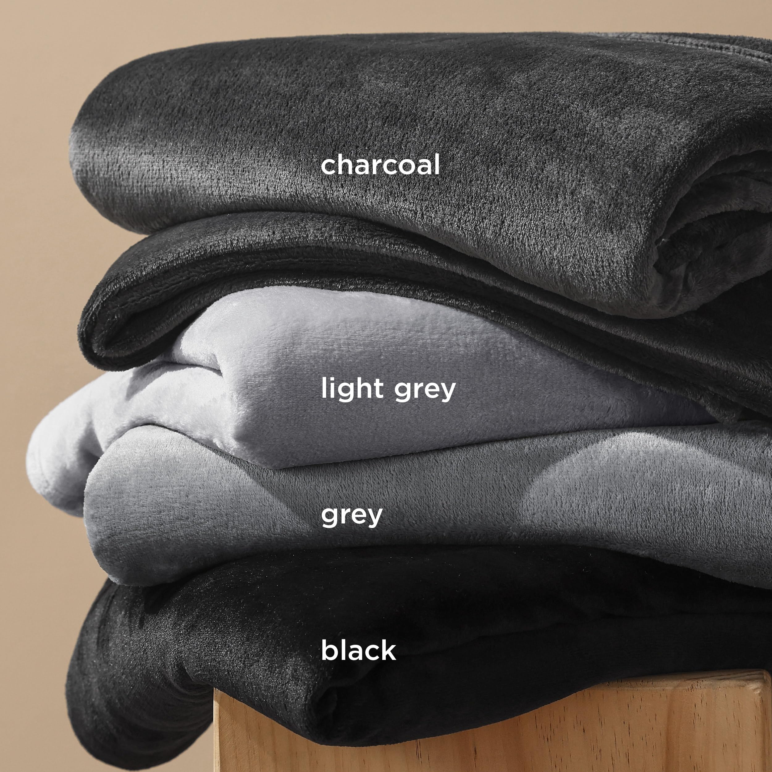Bedsure blanket styled on bed creating warm and modern bedroom decor