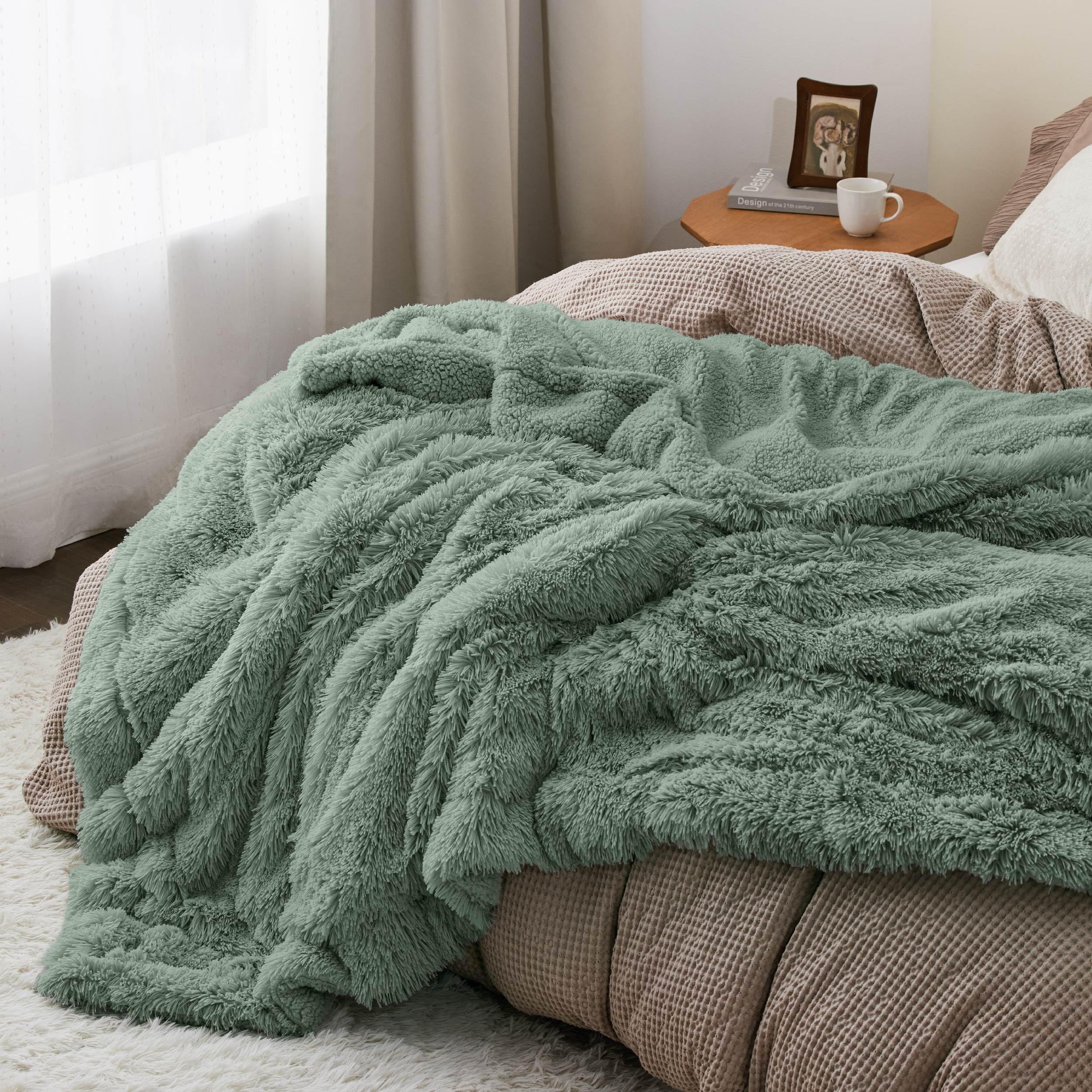 Bedsure draped on a king bed, styling tip and bedroom update benefit