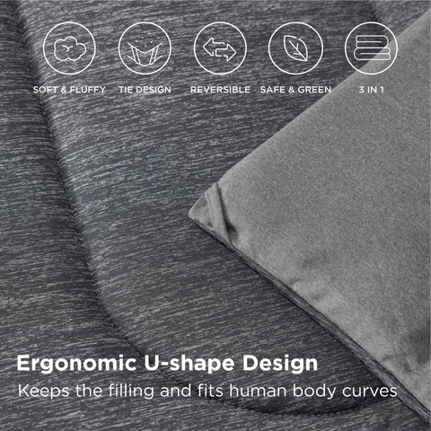 Bedsure on queen bed scale showing full coverage and fit