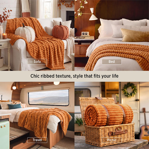 Bedsure draped on twin bed demonstrating cozy coverage and color impact