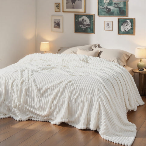 Bedsure used outdoors as picnic blanket showing large coverage and versatility