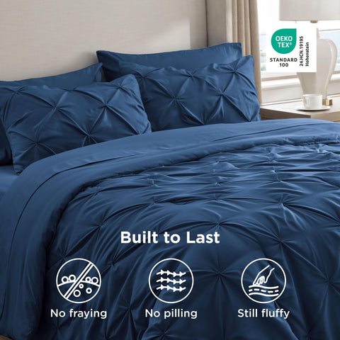 Bedsure boxed bedding packaging demonstrating ready-to-gift convenience and complete set contents