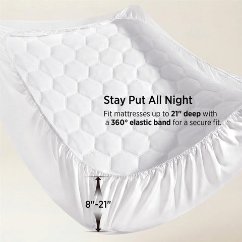Bedsure padding detail showing microfiber fill for added softness and support