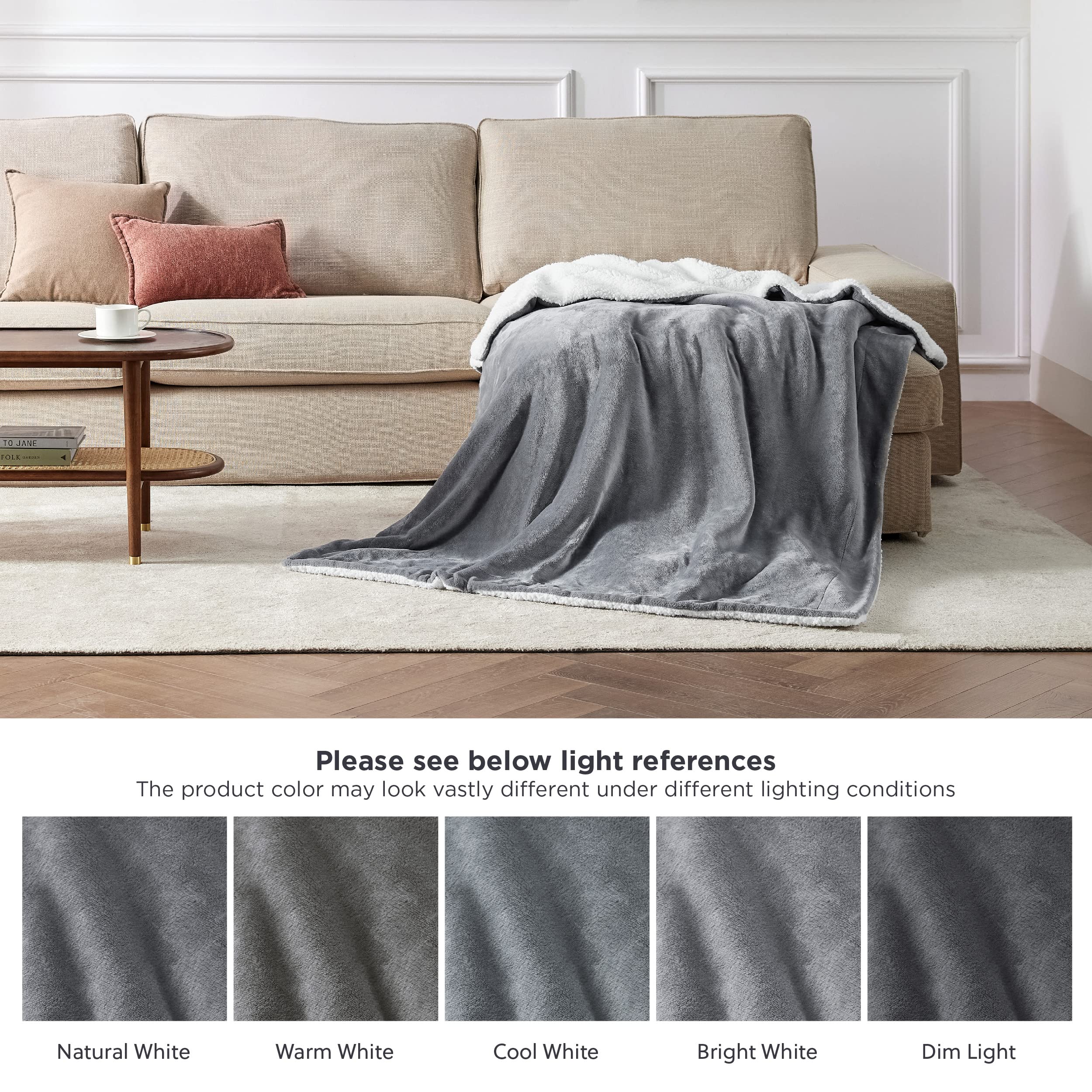 Bedsure pet cozy on blanket showing pet-friendly softness and protection
