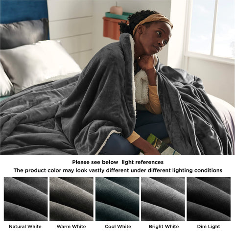 Bedsure pet friendly use showing cozy blanket protecting furniture and pets