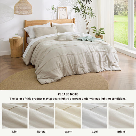 Bedsure pillowcase and decorative pillow styled for finish and visual appeal