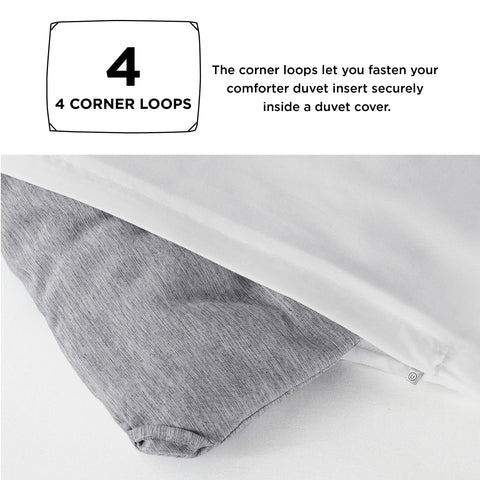 Bedsure pillow sham front detail showing flange and neat finish for polished look