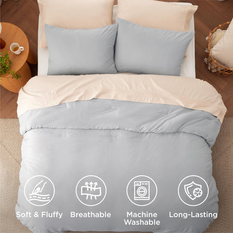 Bedsure pillow sham on bed showing matching set and polished appearance