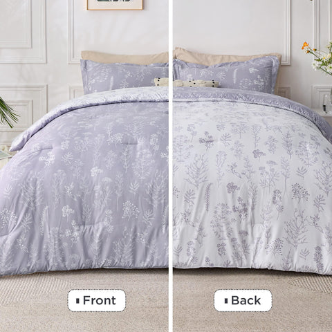 Bedsure pillow sham pair closeup showing matching pattern and finish