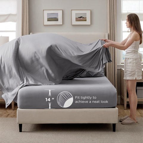 Bedsure pillow sham stitched detail showing precise seamwork and style
