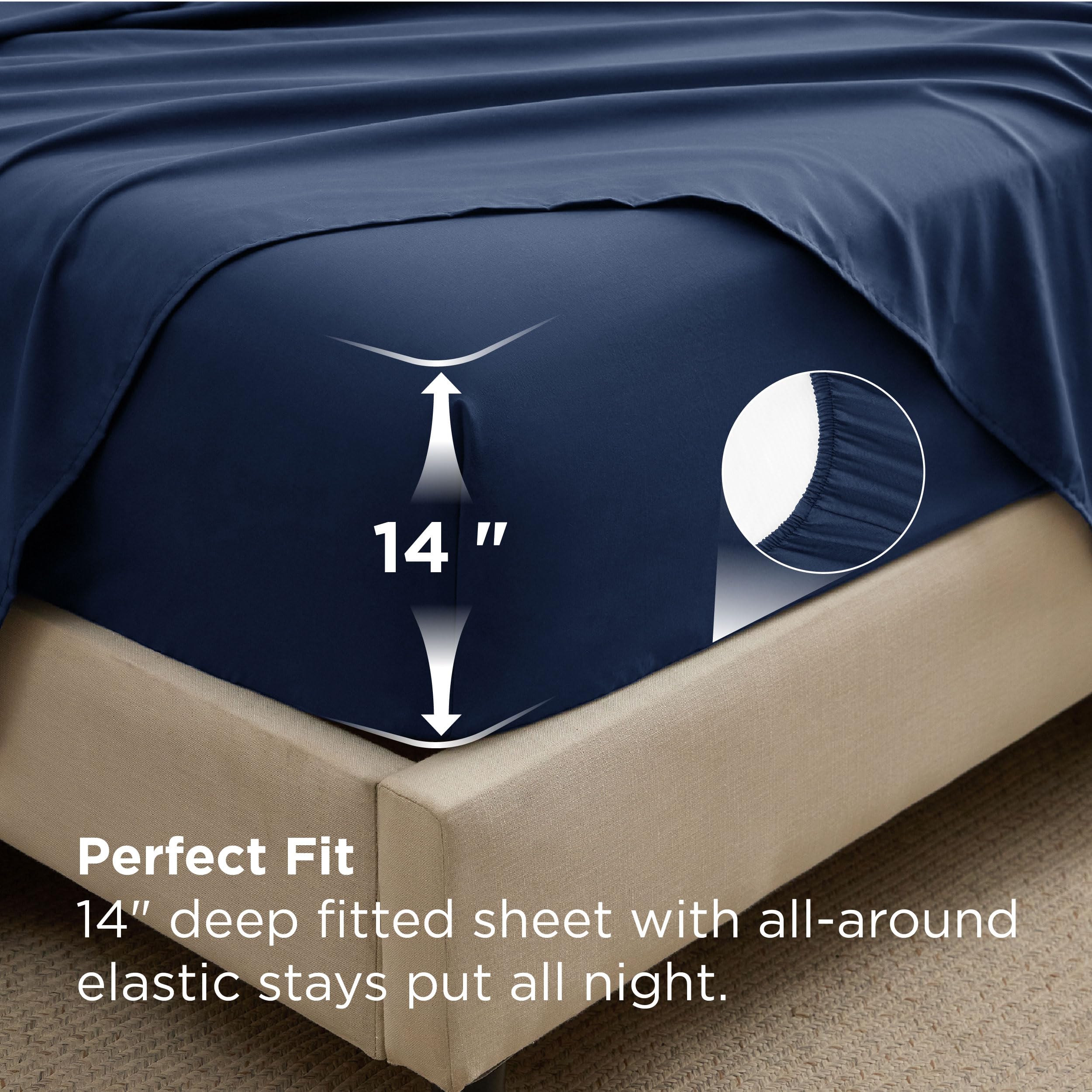 Bedsure pillow shams arranged on bed highlighting coordinated set convenience