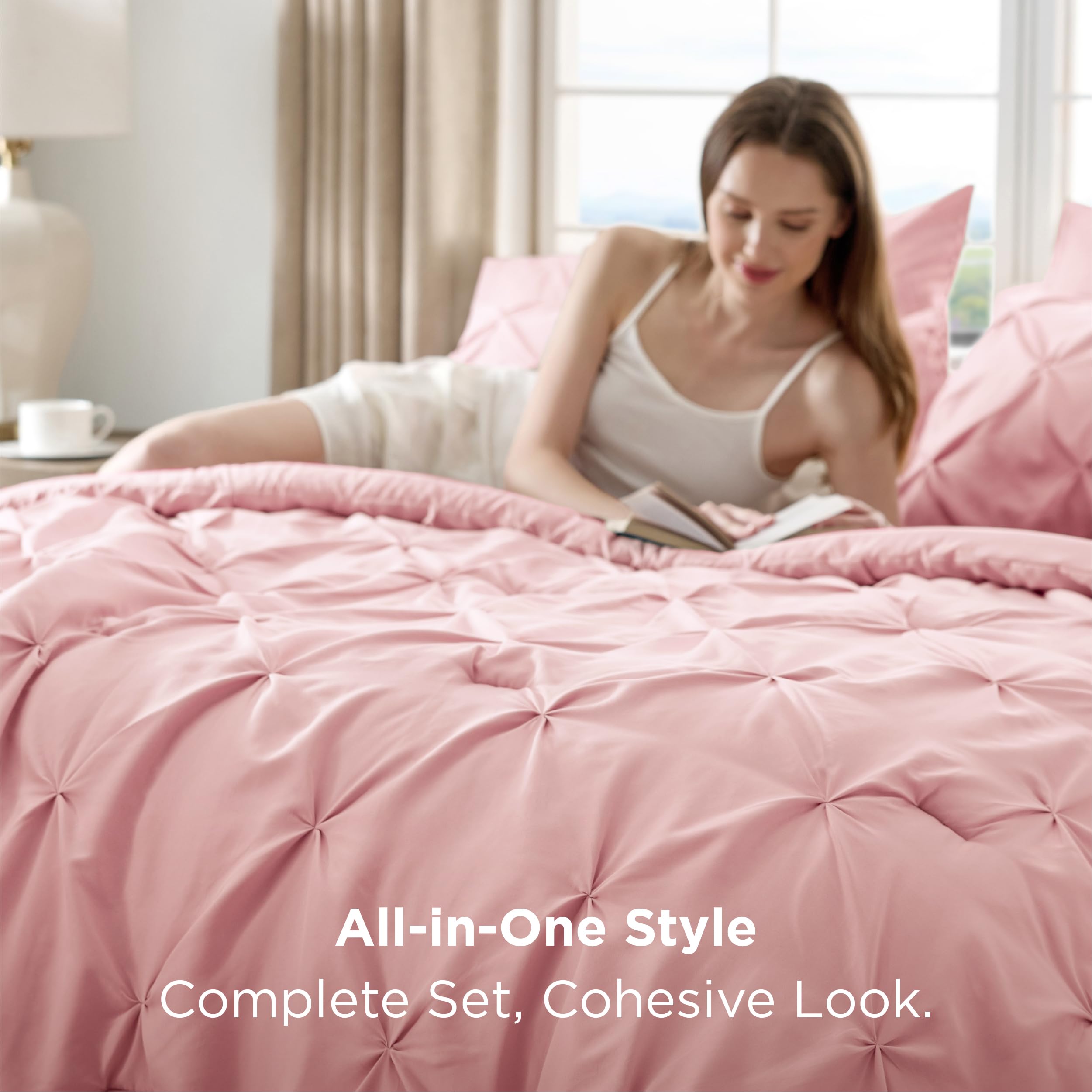 Bedsure decorative pillow shams displayed to show layered styling and finishing touch
