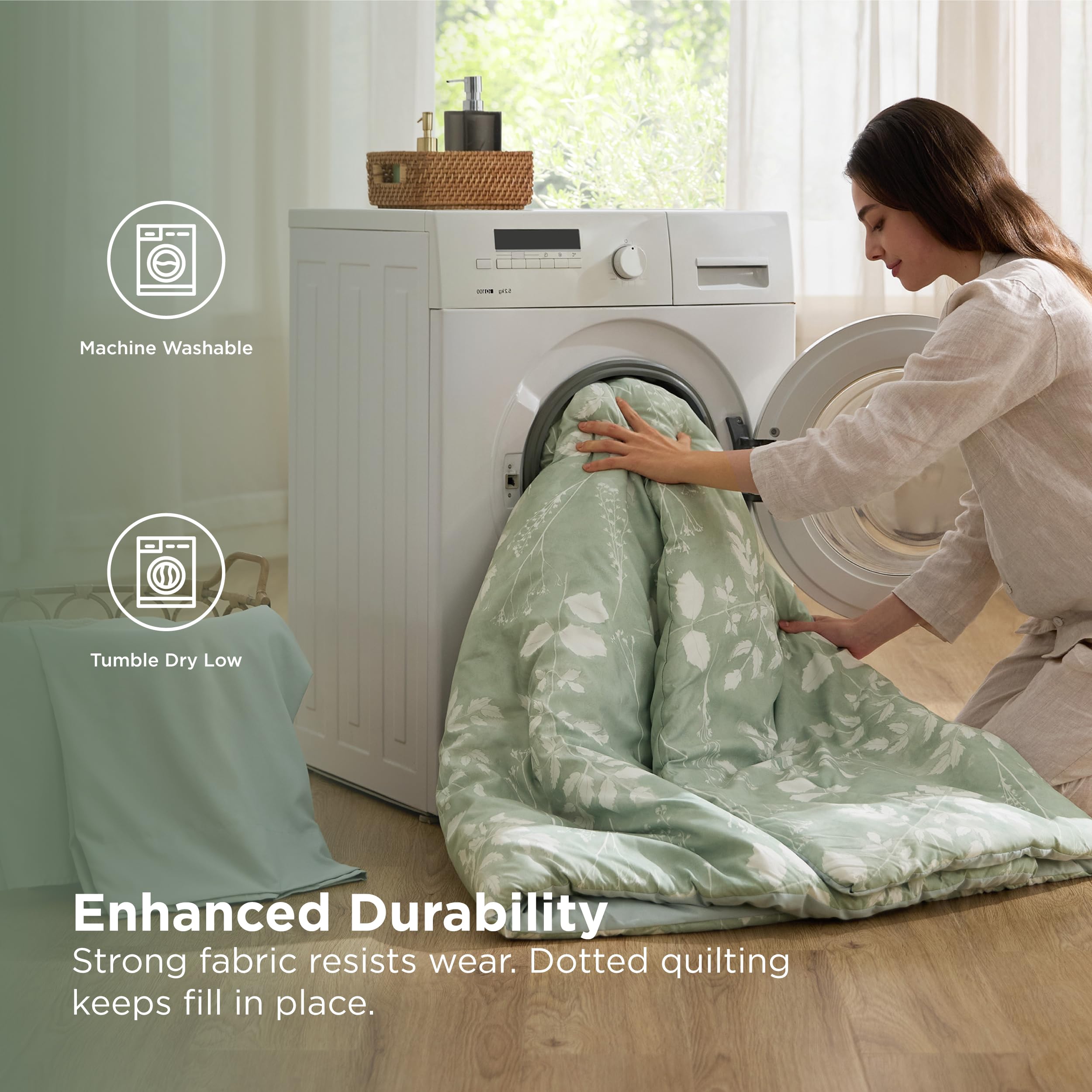 Bedsure pillow shams and sheets displayed to show coordinated set and easy layering