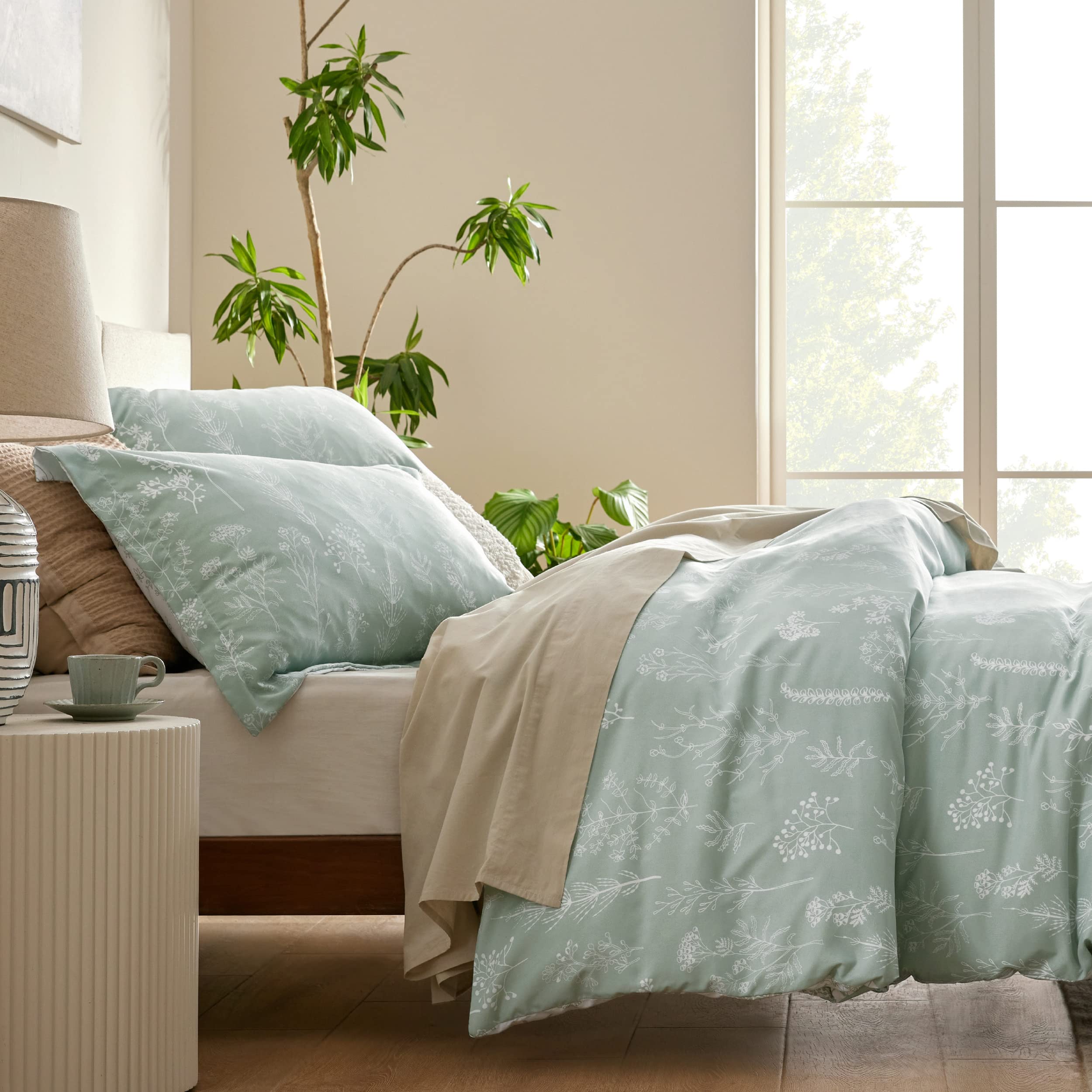 Bedsure pillow shams arranged on bed adding matching accents and comfort
