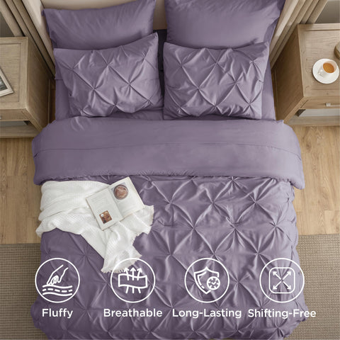 Bedsure coordinated pillow shams on bed for cohesive style benefit