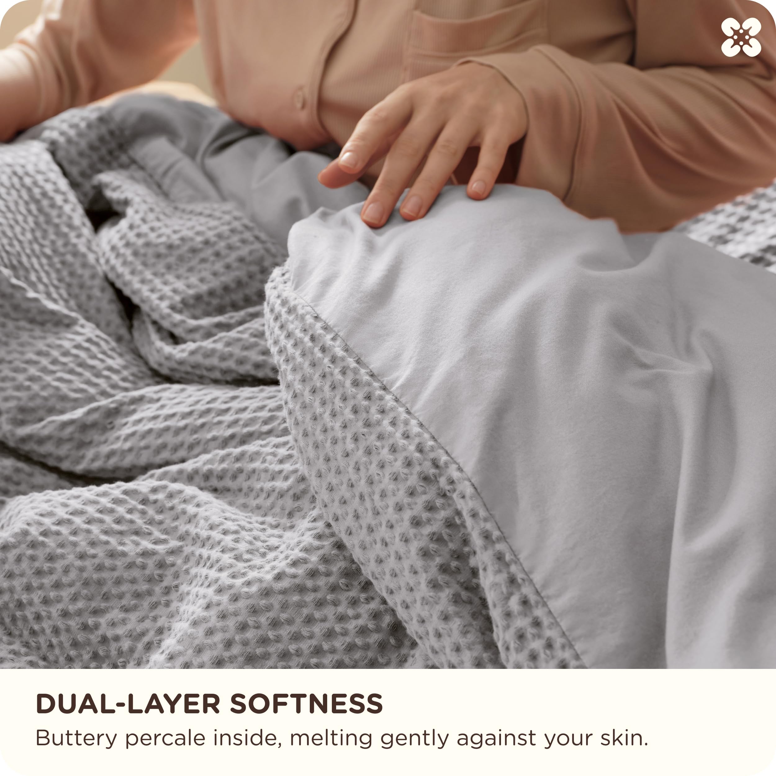 Bedsure pillow shams arranged on bed showing coordinated style and neat finish