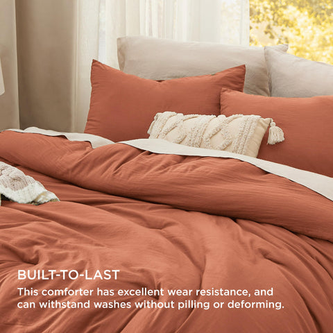 Bedsure pillow shams close-up highlighting stitching and durable seams for long-lasting use