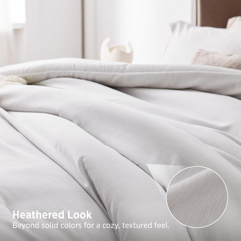 Bedsure matching pillow shams detail demonstrating coordinated look and easy styling