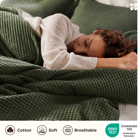Bedsure pillow shams detail showing clean edges and coordinated texture