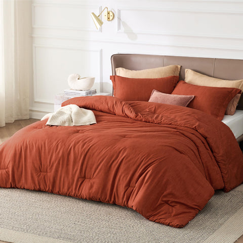 Bedsure pillow shams front detail showing matching color and finish