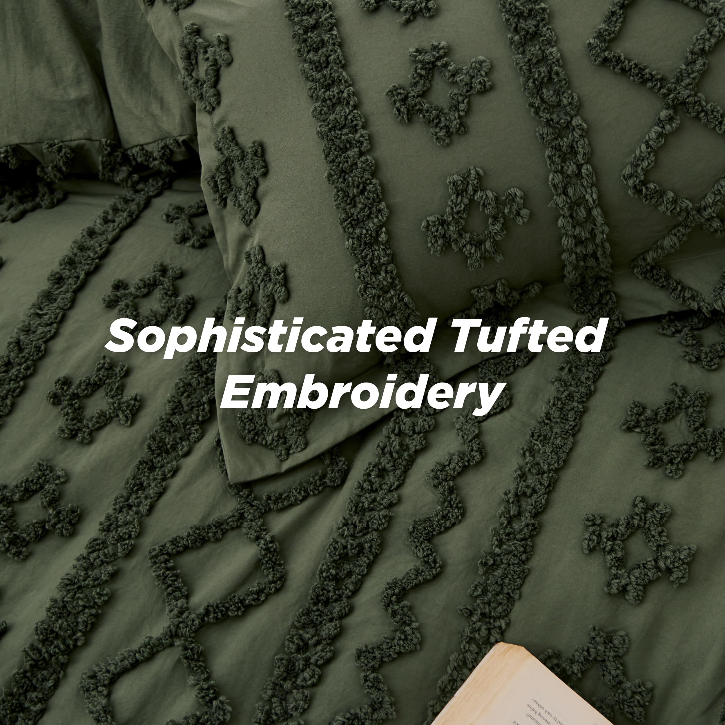 Bedsure matching pillow shams displayed noting coordinated design and easy pairing