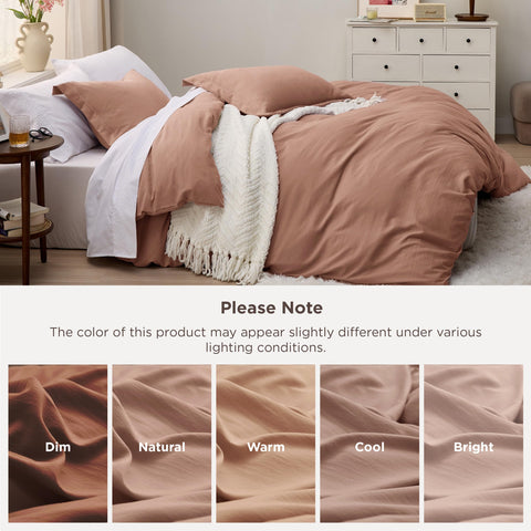 Bedsure pillow shams front view matching duvet delivering coordinated bedroom styling
