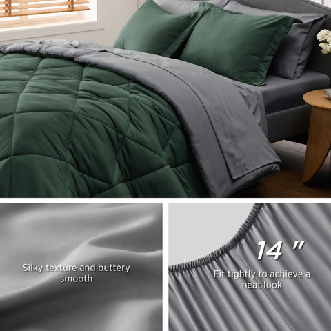 Bedsure pillowcase and sham envelope detail keeping pillows tidy and comfortable