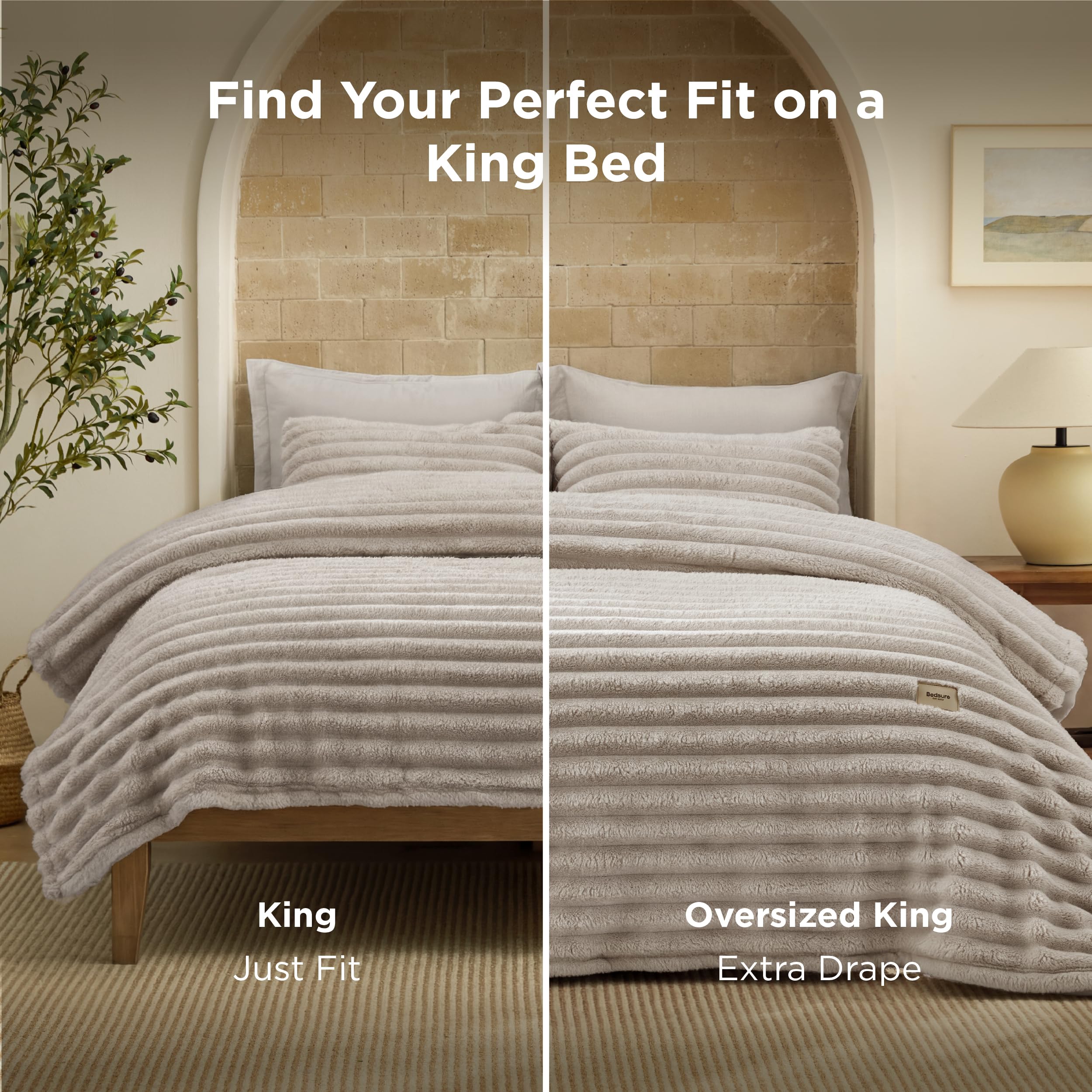 Bedsure pillowcases and shams arranged to show coordinated bedding set convenience