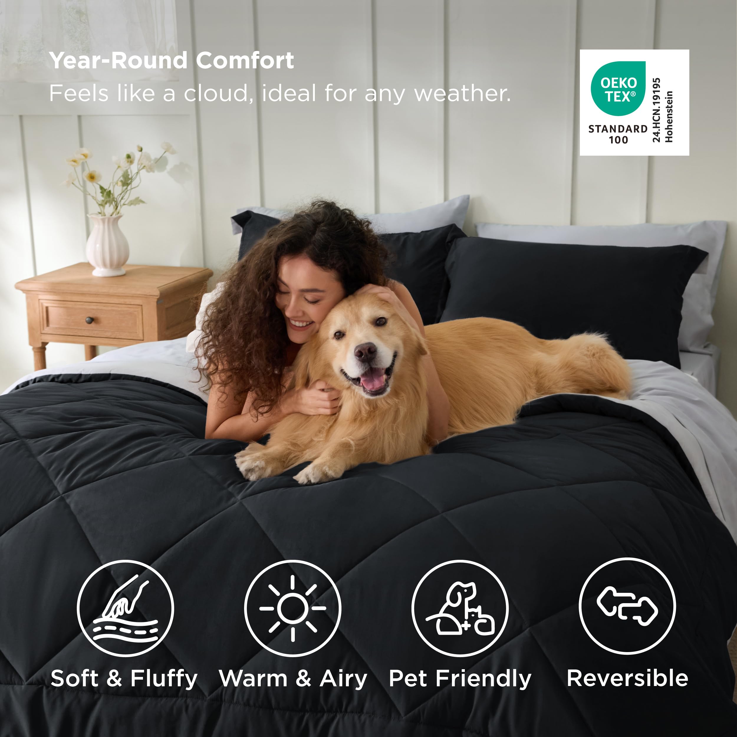 Bedsure envelope-closure pillowcase keeps pillows neatly tucked and protected