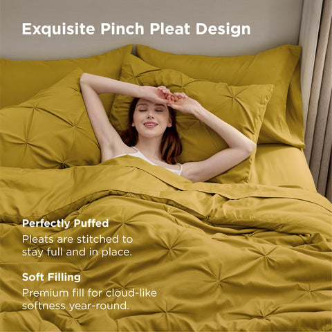 Bedsure pillowcases and shams arranged showing coordinated style