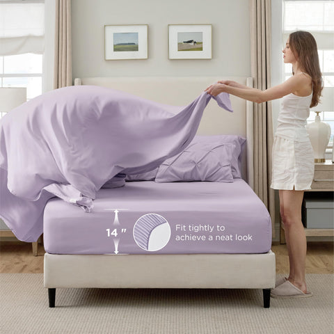 Bedsure pillowcase texture and hem demonstrating durable stitching and comfort