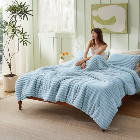 Bedsure matching pillowcases displayed to show coordinated look and added comfort