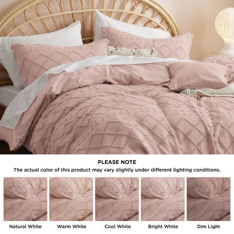 Bedsure neatly folded duvet cover showing storage readiness benefit: easy care and packing