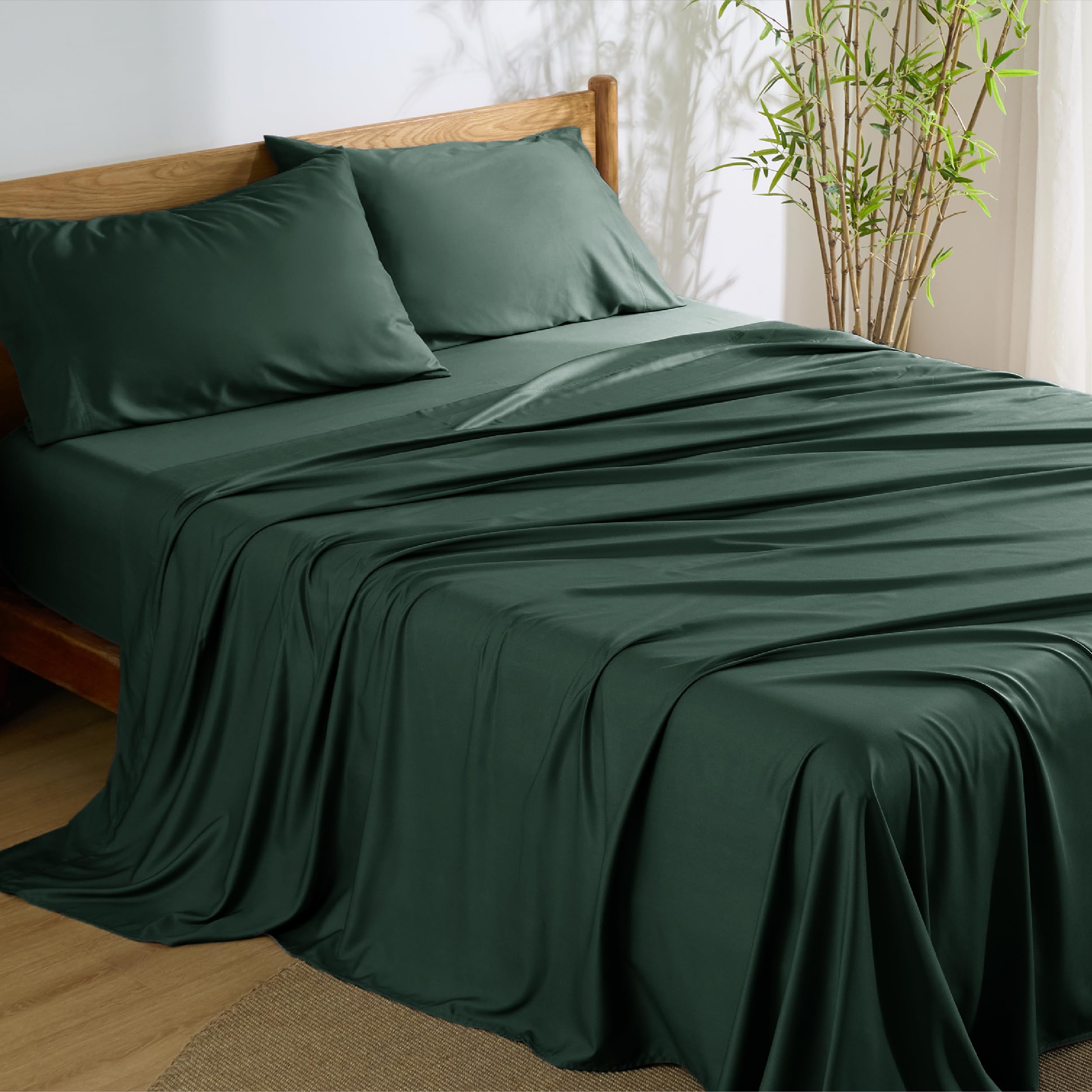 Bedsure PureWoven front packaging showing product and color, helps identify set quickly
