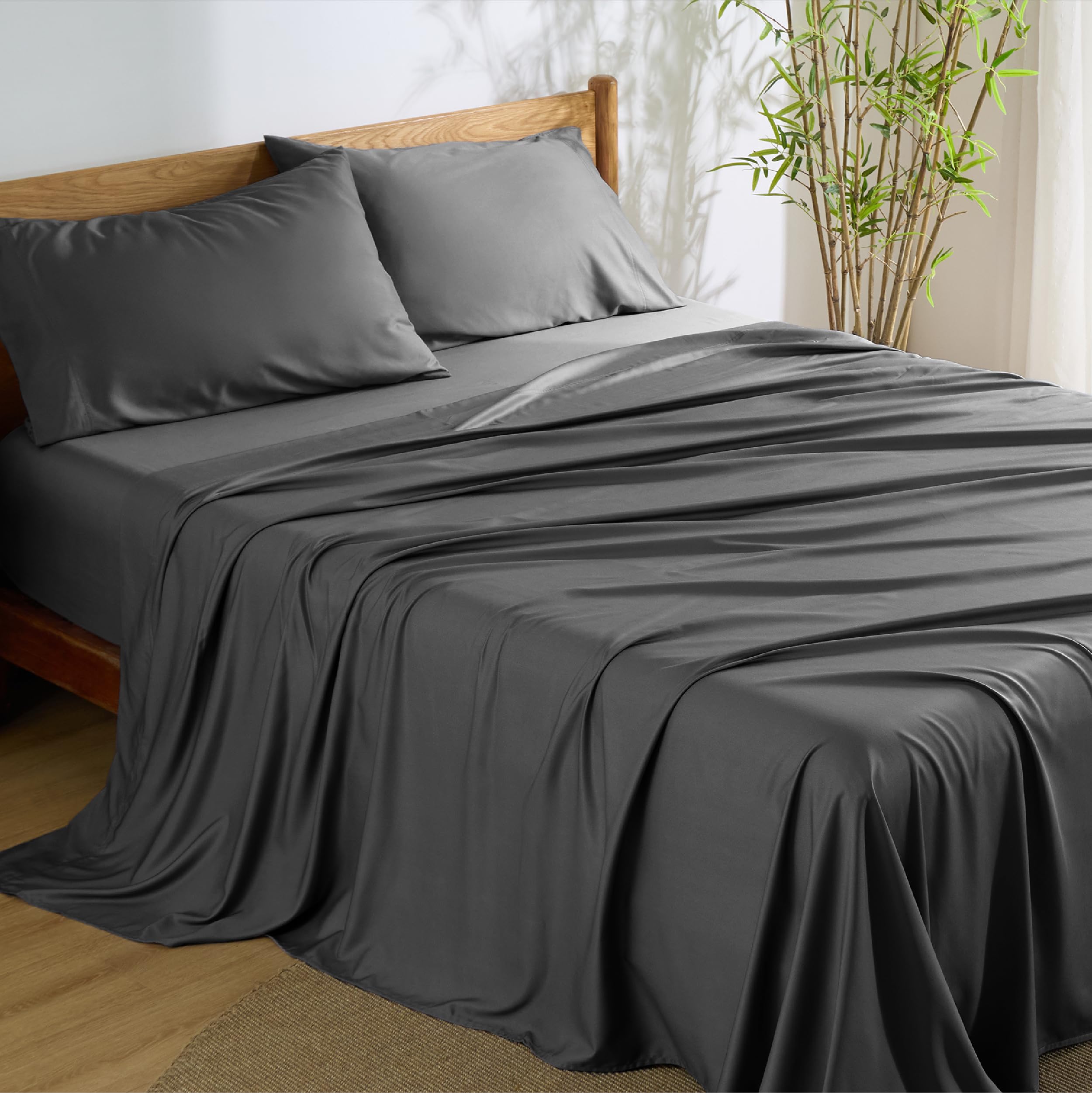 Bedsure front packaging showing the PureWoven king set and benefits