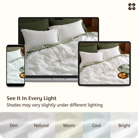 Bedsure styled bedroom scene showing duvet set creating relaxed, inviting atmosphere