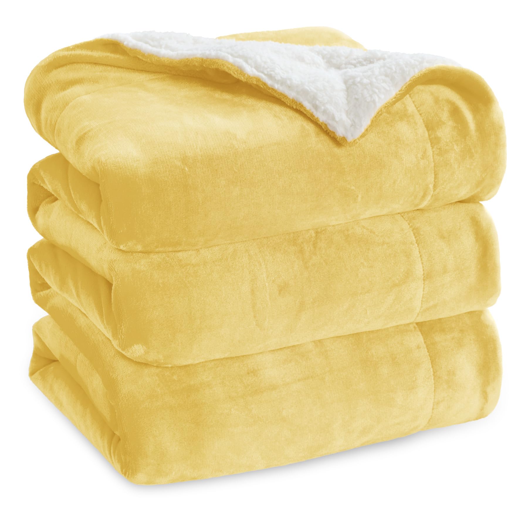Bedsure queen blanket front view showing full spread and color warmth
