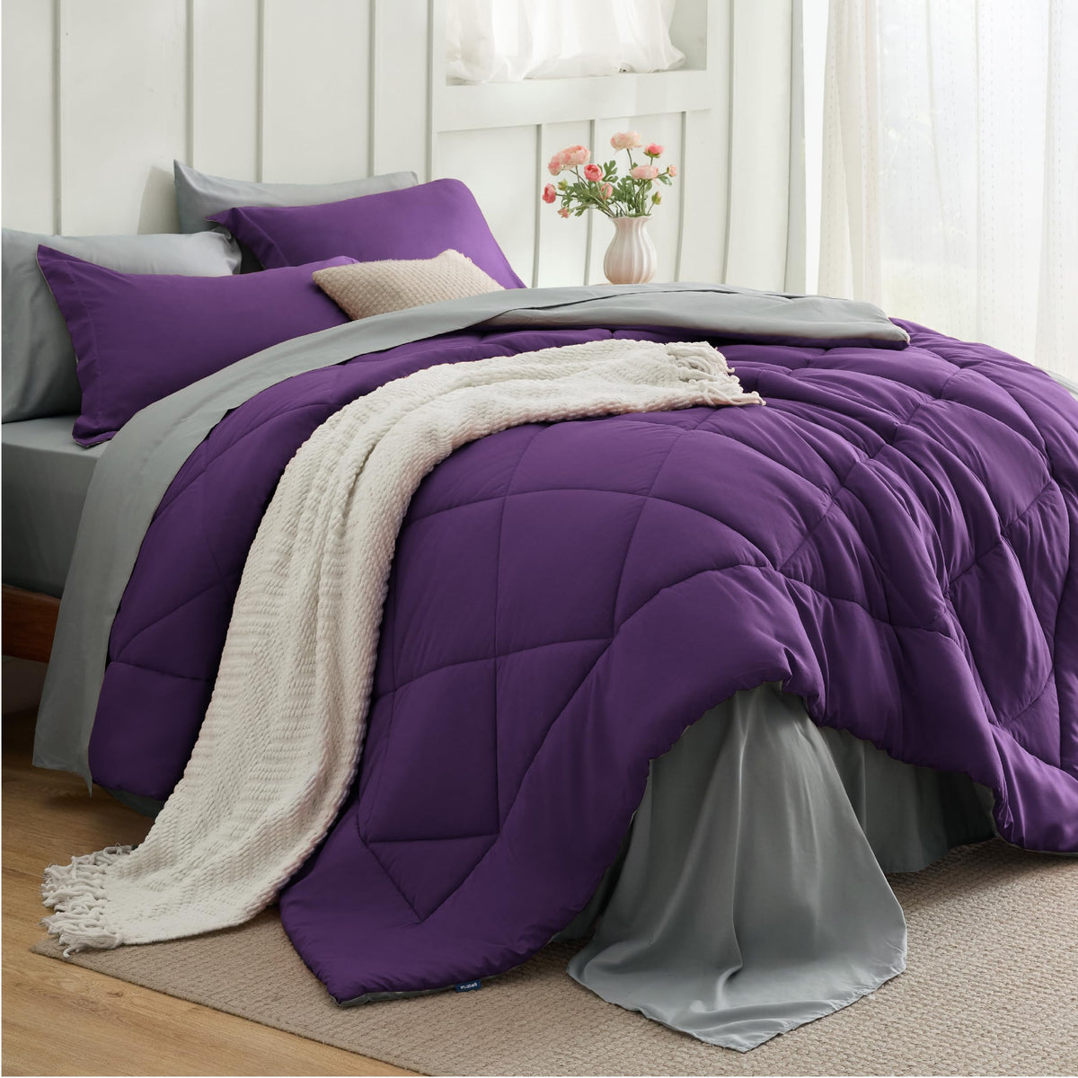 Bedsure front packaging showing full 7-piece set for quick setup