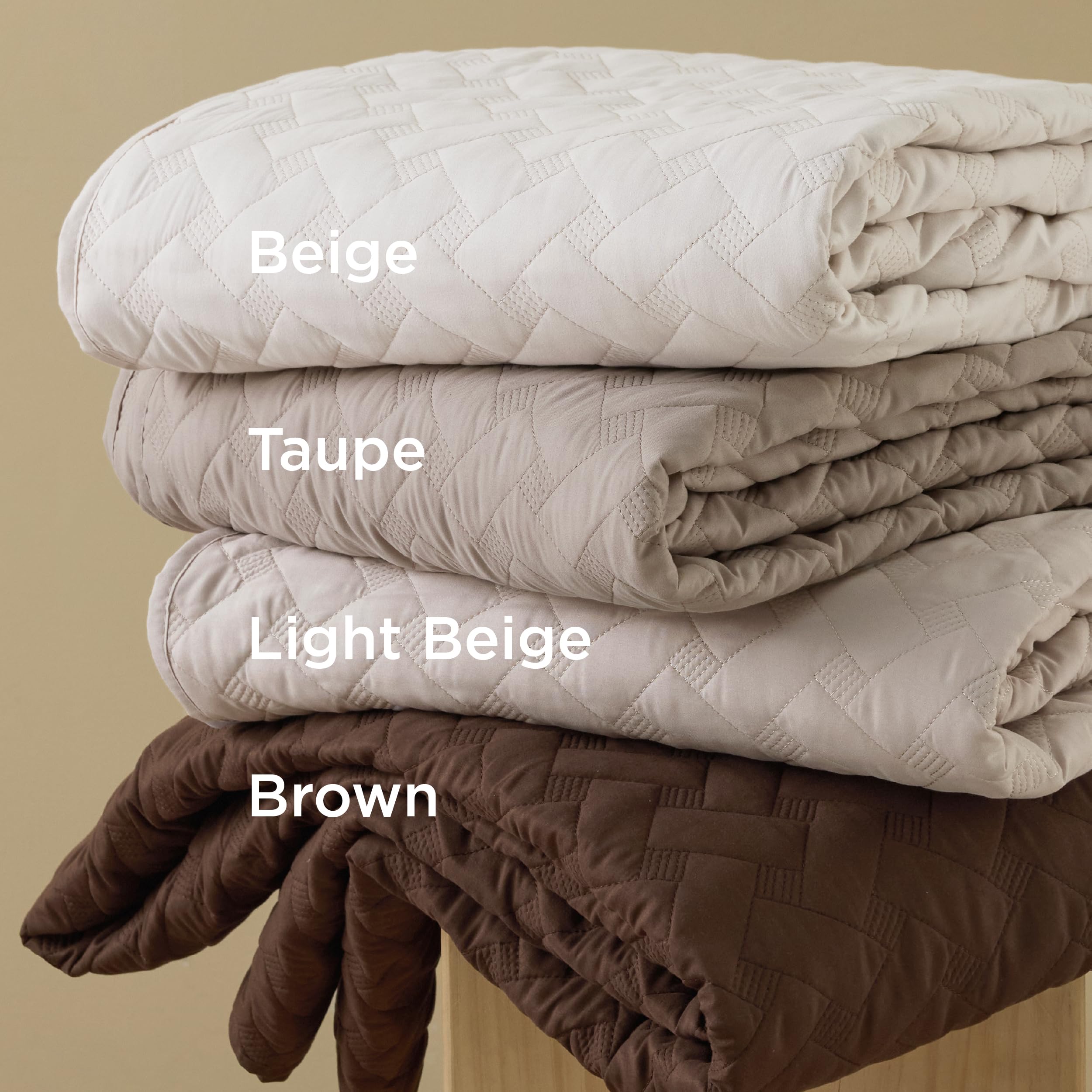 Bedsure edge stitch detail emphasizing reinforced durability and finish