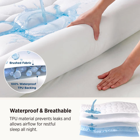 Bedsure quilted top close-up highlighting soft texture and comfortable padding