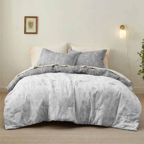 Bedsure quilted stitching detail showing durable fill stability benefit