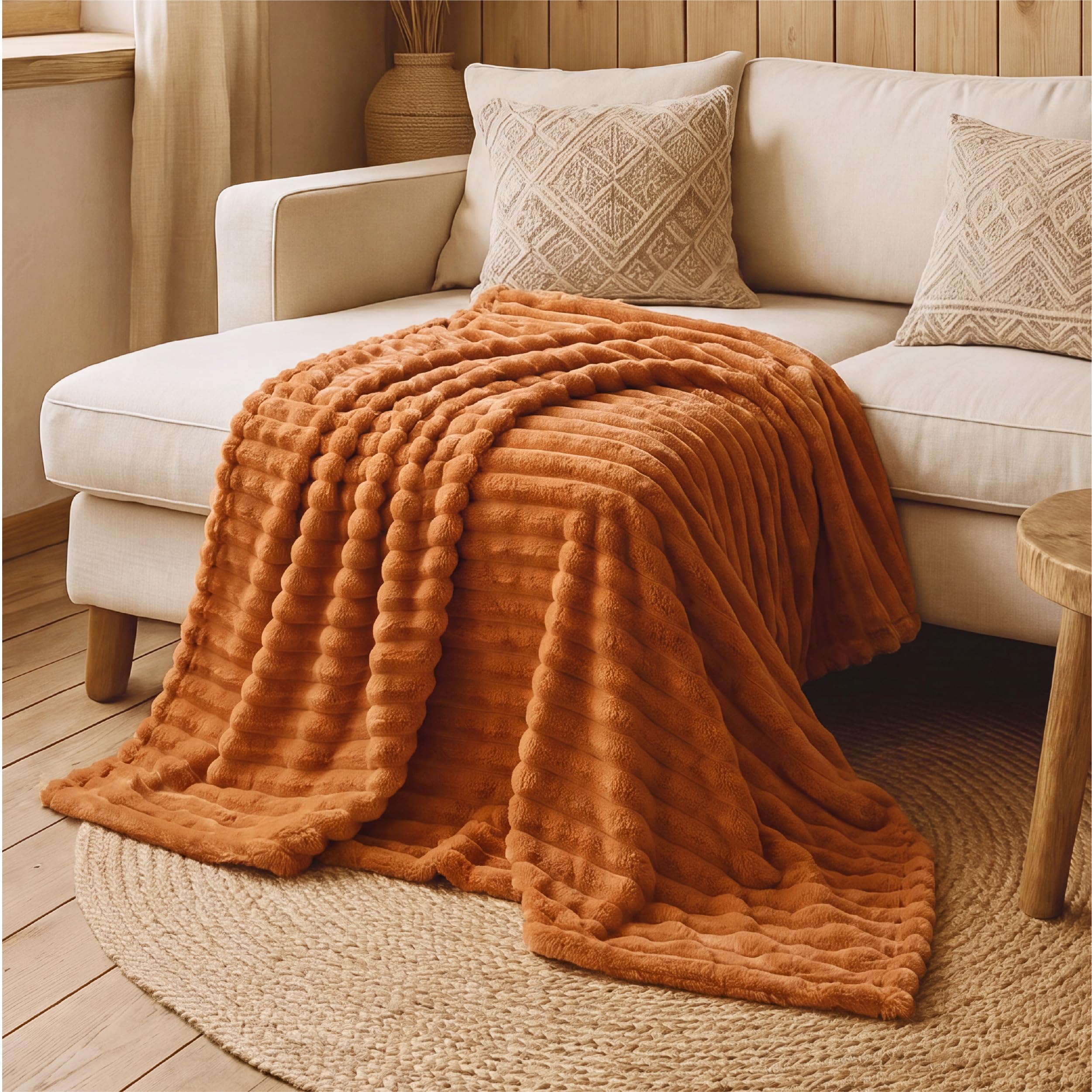 Bedsure in reading nook lifestyle shot showing inviting comfort for lounging