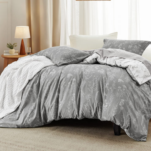 Bedsure close-up of reversible pattern highlighting two looks and versatility