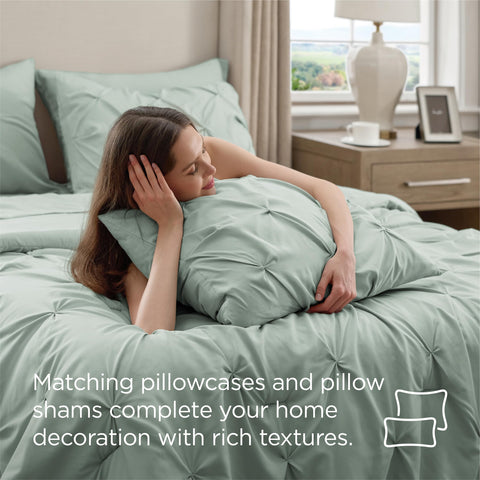 Bedsure fabric texture macro showing brushed microfiber softness for cozy touch