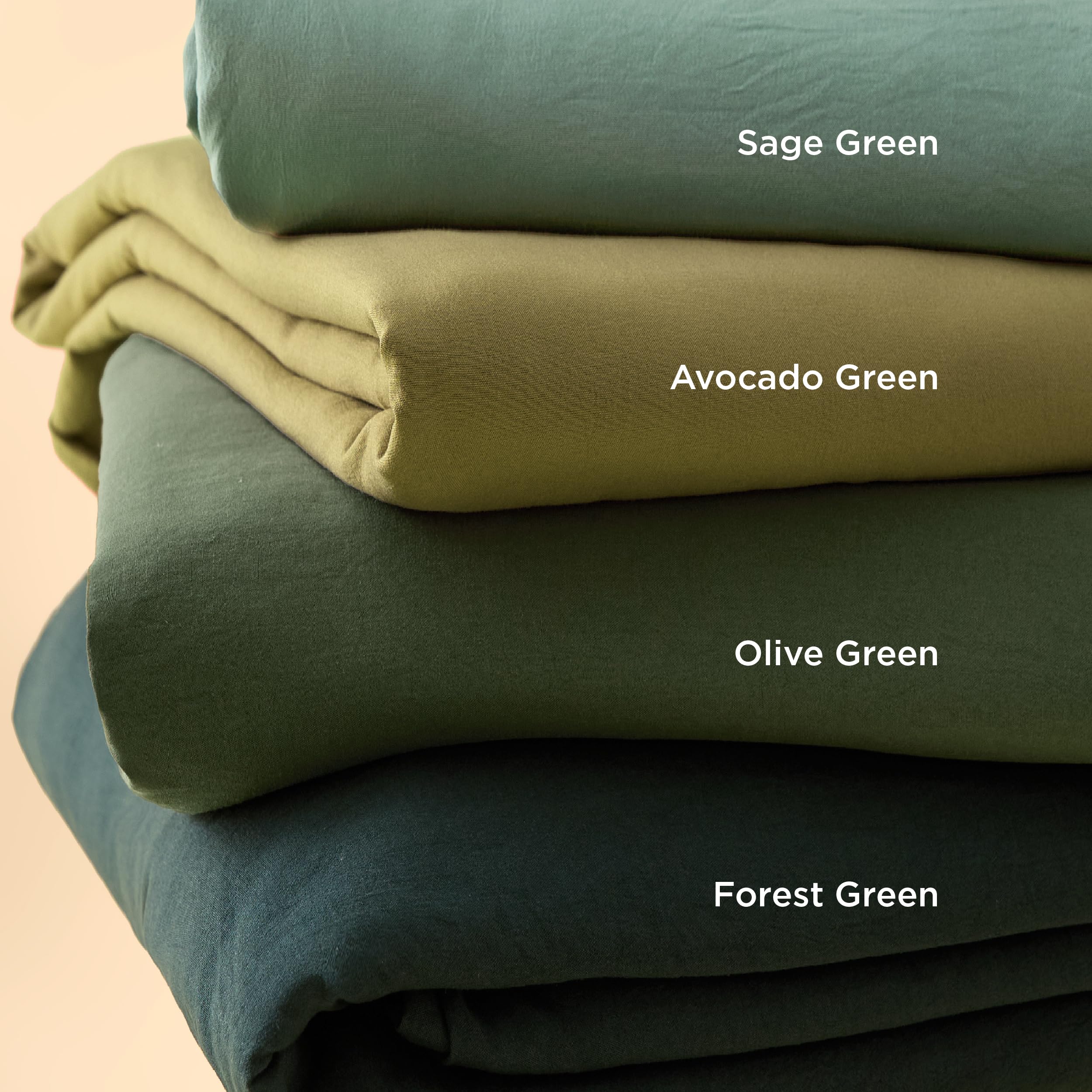Bedsure washed fabric fold displaying prewashed softness and lived-in look